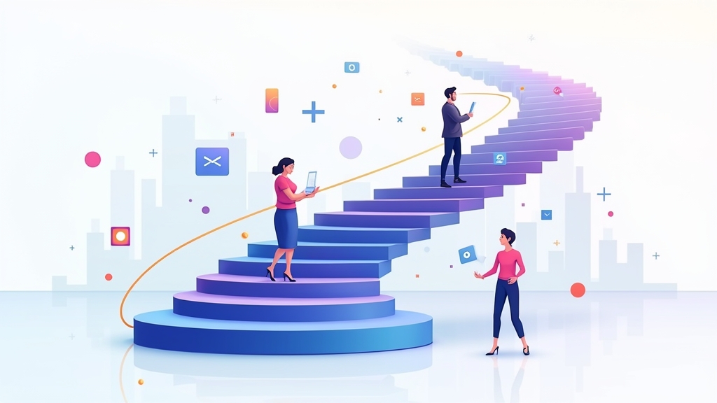 Cómo utilizar la técnica de la "espiral de carrera" para progresar profesionalmente mediante movimientos laterales estratégicos que amplíen su repertorio de competencias.